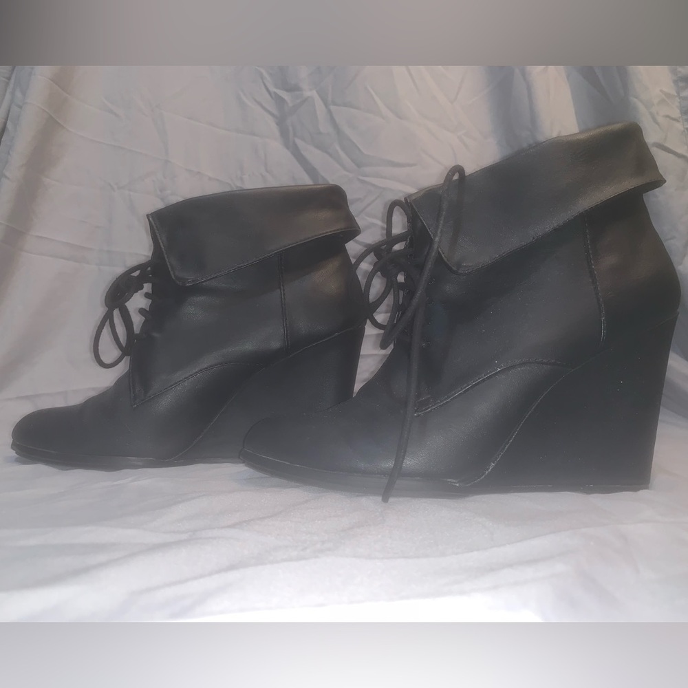 Lace Up Booties With 4” Heel W10 Fiona ‘Tenley’ - image 2